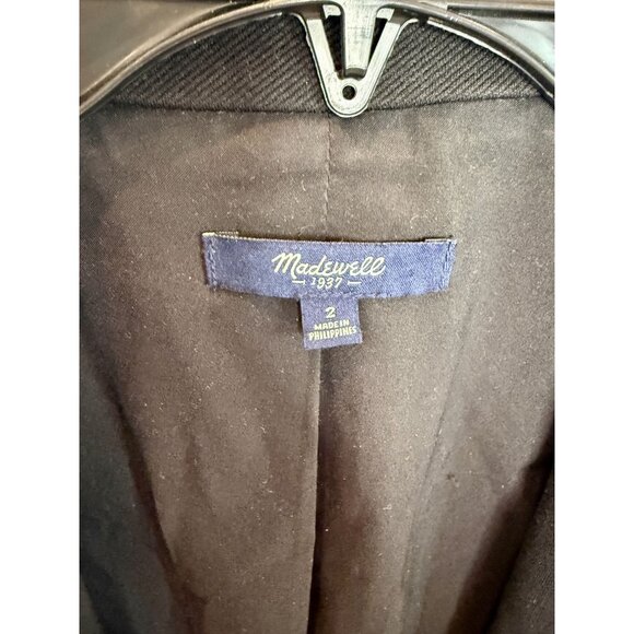 Madewell Duskfall Stretch Black Blazer - Size 2 - Picture 5 of 5